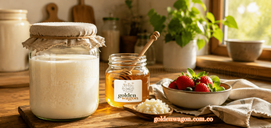 Preparación del kefir de leche en casa y cómo usar la miel